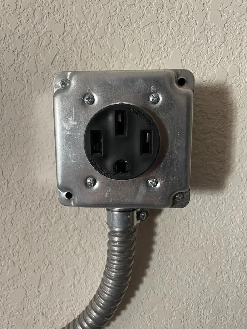 NEMA 14-50 outlet installed for Electrical Panel Upgrade in South Harrison